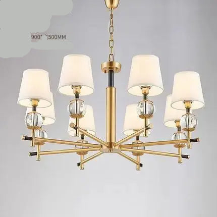 American copper chandelier lighting living room lamp modern designer chandeliers luxury Crystal Dining Room bedroom study Light ChandeliersLife®