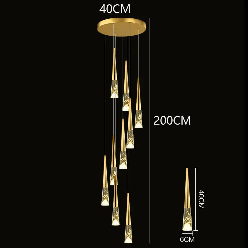 Modern Dome Decoration Stair Pendant Lamp ChandeliersLife®