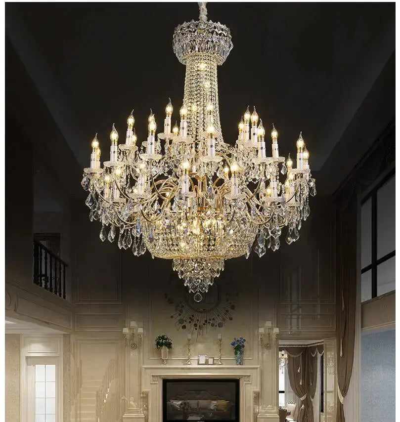 Modern Luxurious Style Crystal Pendant Lamp Golden Chrome Candle Art Living Room Restaurant Bedroom Villa 90~240V Pendant Lamps ChandeliersLife®