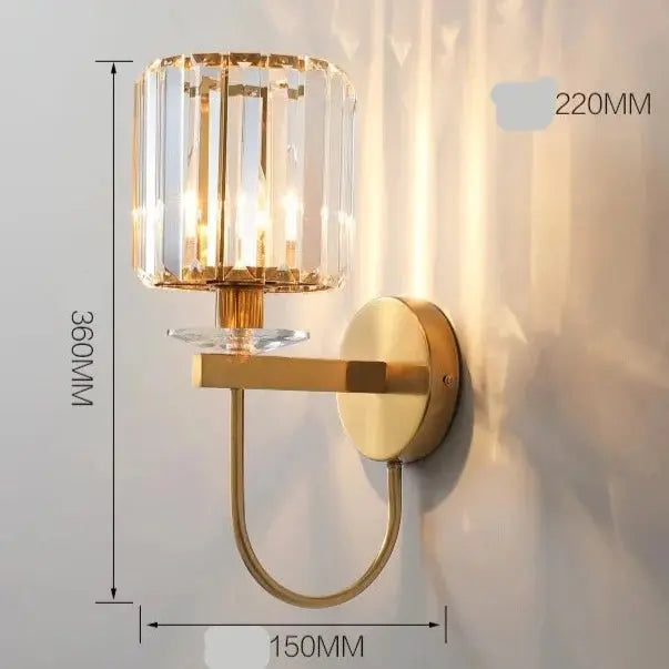 Nordic Crystal Iron Wall Lamp ChandeliersLife®