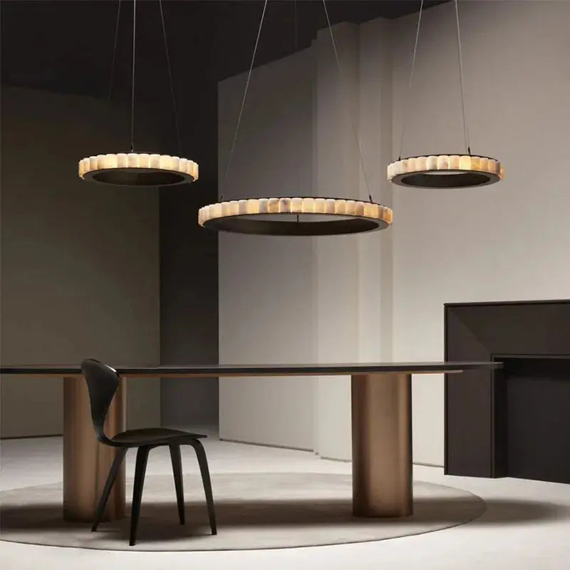 Golden Black Marble Luxury Hanging Lamp ChandeliersLife®