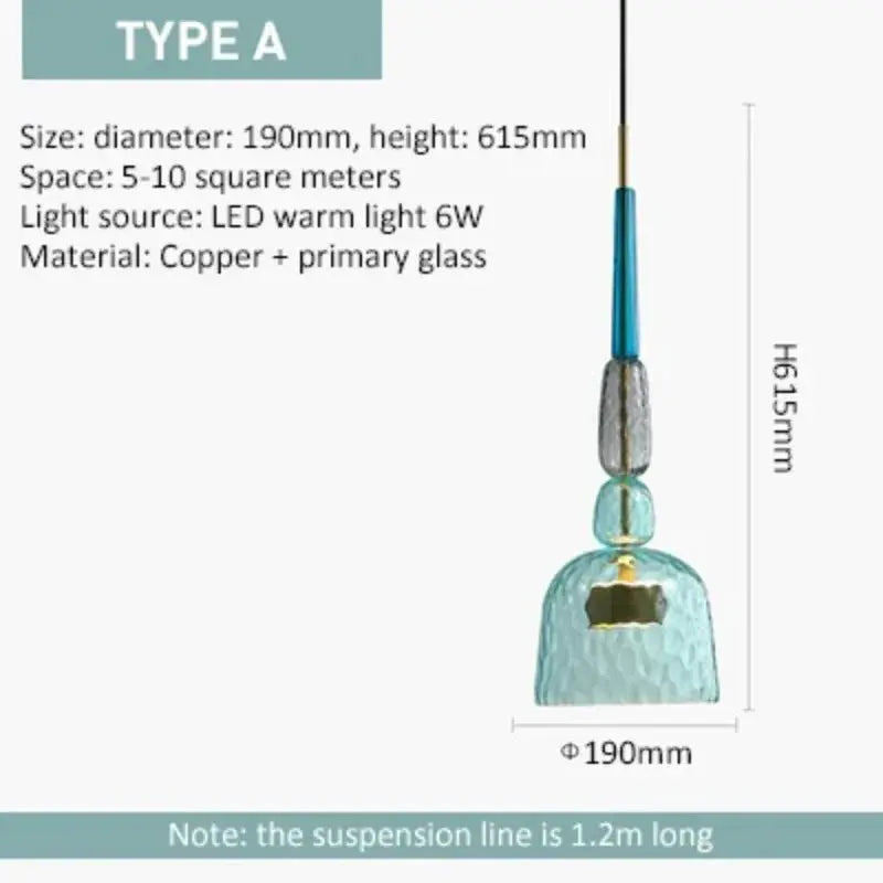 Modern Glass Colorful Hanging Lamps ChandeliersLife®