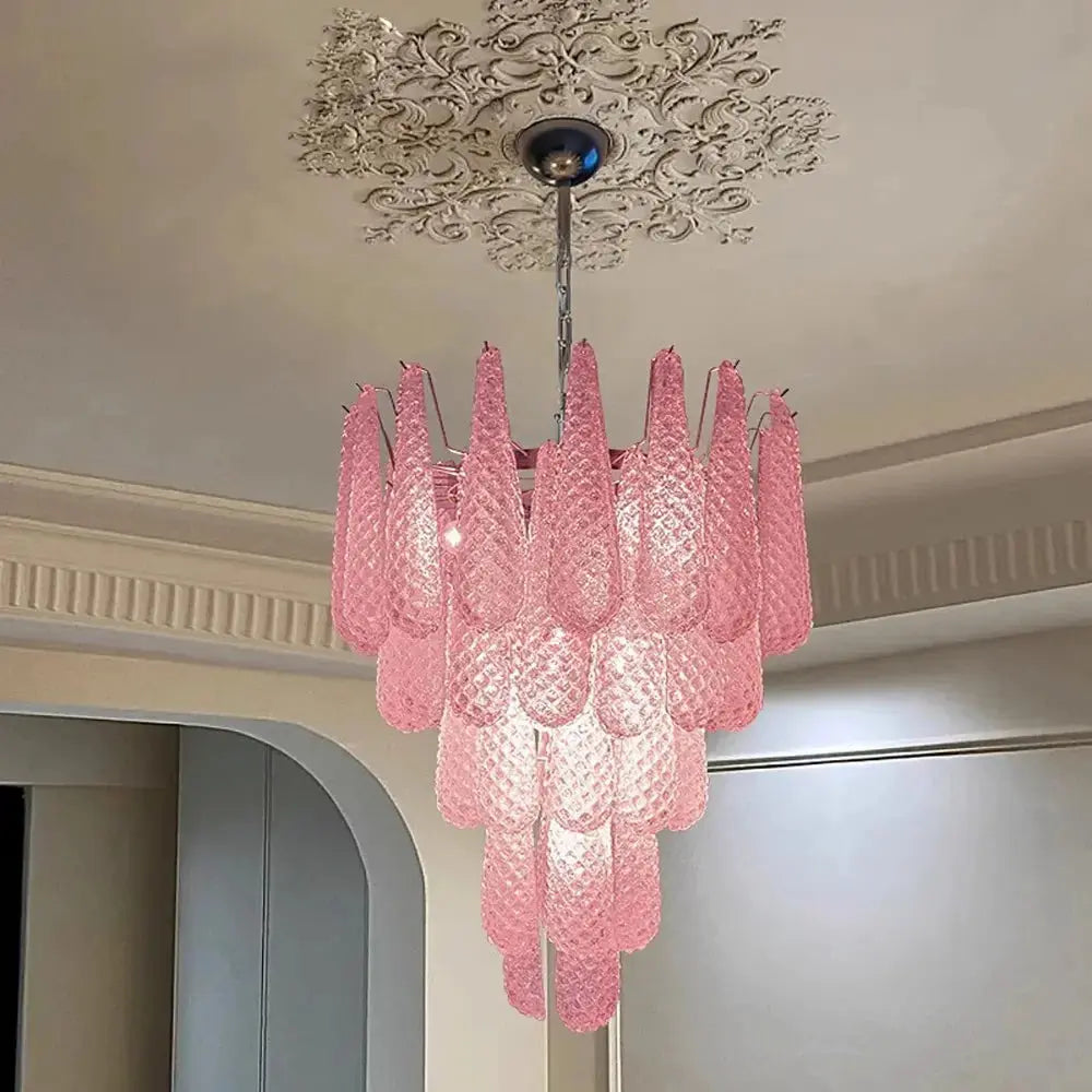 Glass Leaf Pendant Light