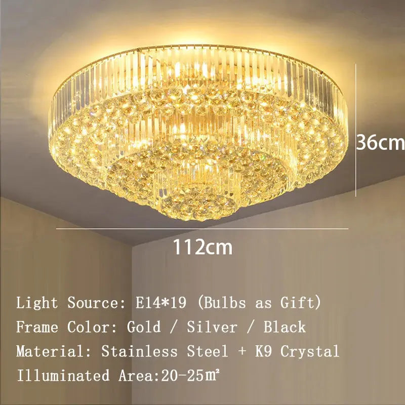 Luxury Crystal Classical Ceiling Light Fixtures