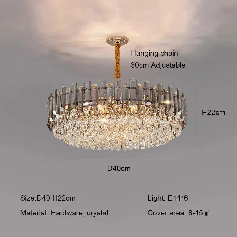 Modern Luxury Crystal E14 Chandeliers