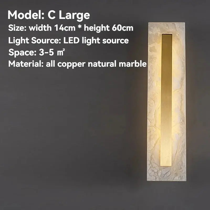 Gold Marble Wall Bedroom Lamp ChandeliersLife®