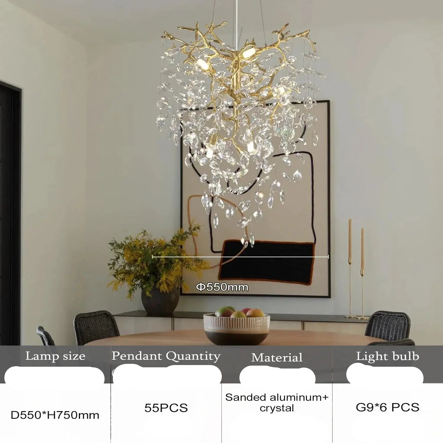 Luxury Crystal Chandelier Foyer Lighting
