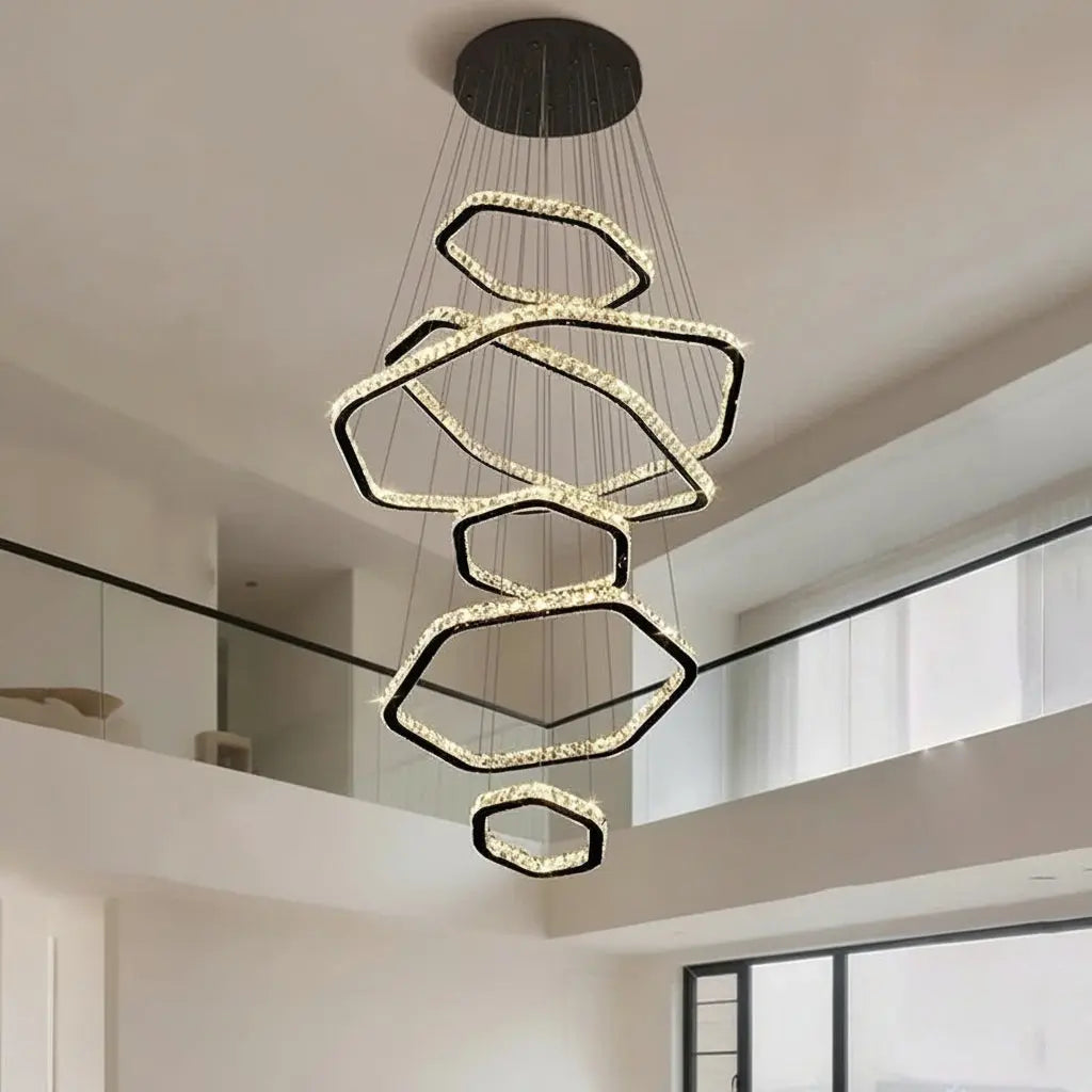 Modern Home Decoration Stair Crystal Chandelier ChandeliersLife®