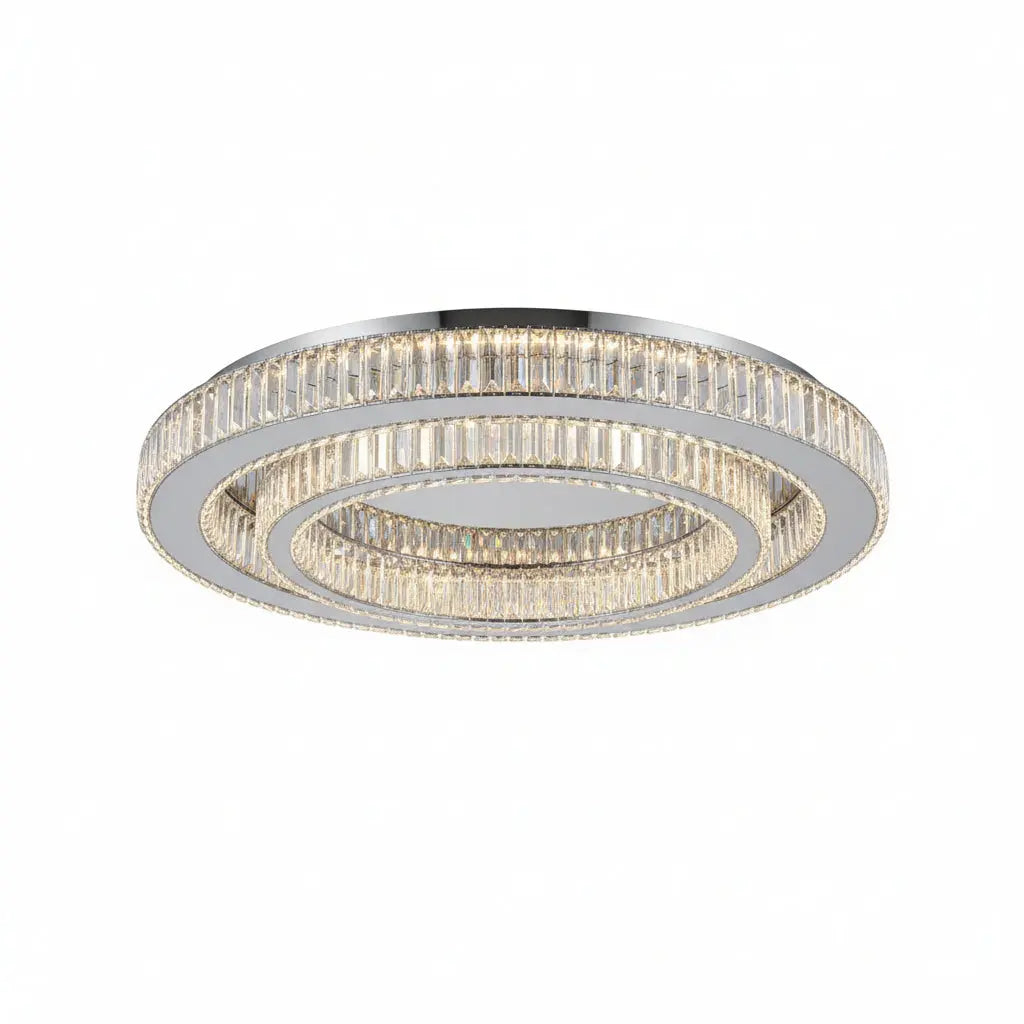 Round Crystal Led Ceiling Light ChandeliersLife®