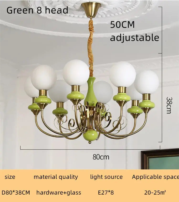 Nordic Retro Pastoral Cream Style Chandelier Bedroom Living Room Dining Room Ceiling Chandelier French Homestay LED Chandelier ChandeliersLife®