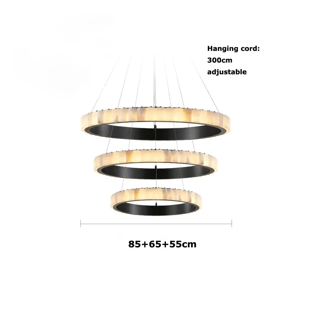 Golden Black Marble Luxury Hanging Lamp ChandeliersLife®