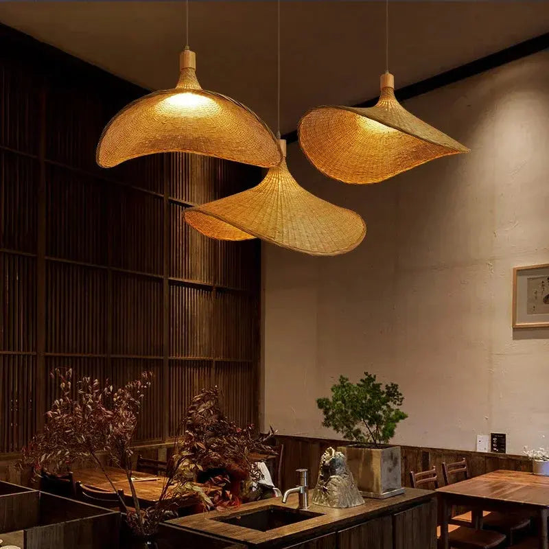 Vintage Handmade Bamboo Wicker Hanging Lamp ChandeliersLife®