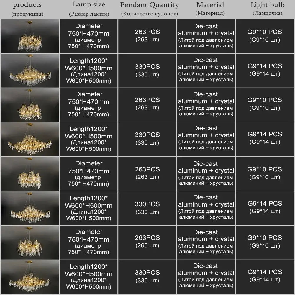 Raindrop Crystal Chandeliers Luxury Gold Dining Living Room Bedroom Kitchen Island Gold Tree Branch Crystals Ceiling Chandelier ChandeliersLife®