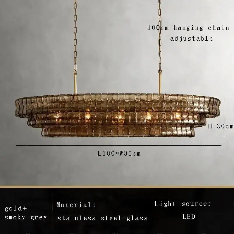 2026 Luxury Glass Dining Room Chandelier