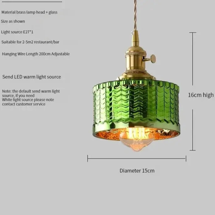 Scandinavian Green Glass Pendant Lights ChandeliersLife®