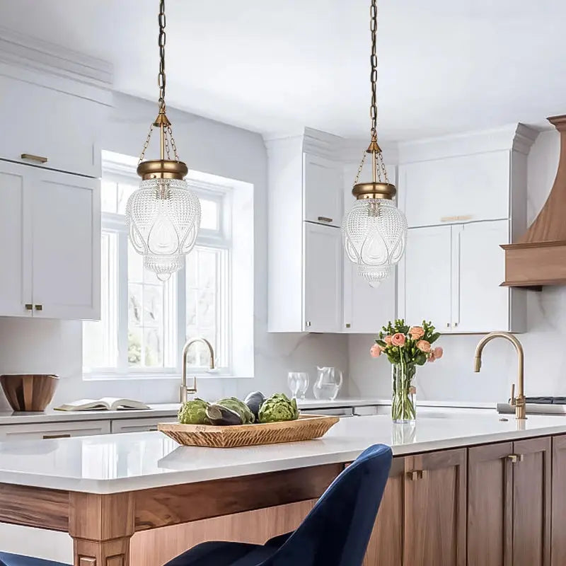 Farmhouse Suspension Glass Pendant Lights