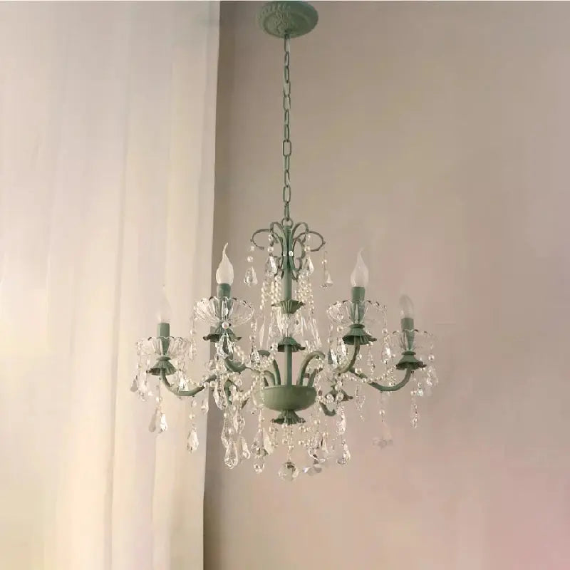Crystal Green Glass Chandeliers ChandeliersLife®