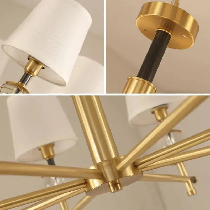 American copper chandelier lighting living room lamp modern designer chandeliers luxury Crystal Dining Room bedroom study Light ChandeliersLife®