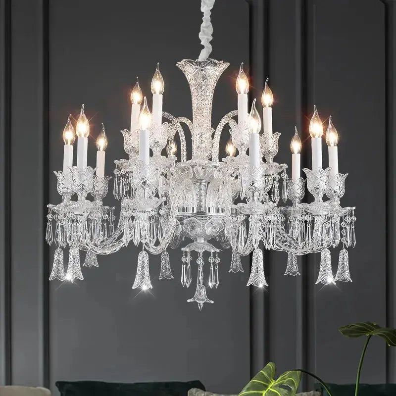 Living Room Lighting Luxury K9 Crystal Chandelier ChandeliersLife®