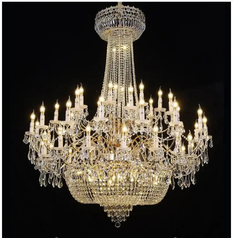 Modern Luxurious Style Crystal Pendant Lamp Golden Chrome Candle Art Living Room Restaurant Bedroom Villa 90~240V Pendant Lamps ChandeliersLife®