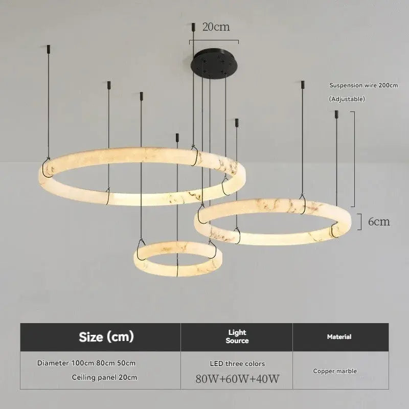 Modern Spanish Marble Dining Room Chandeliers