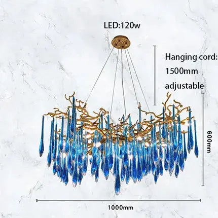 Luxury Royal Blue Crystal Lighting ChandeliersLife®