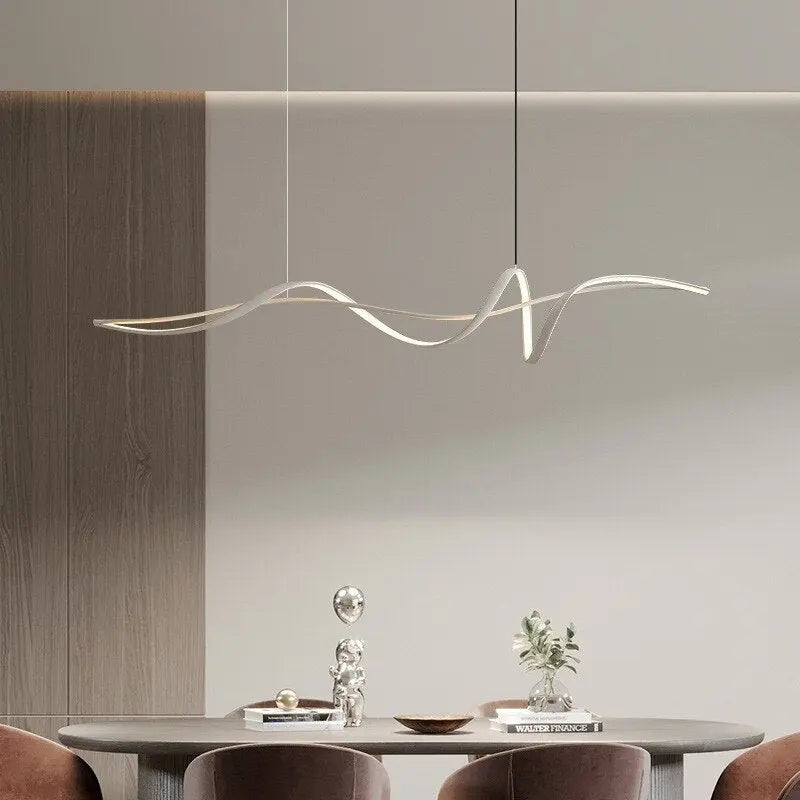 Ribbon Shape Design LED Chandelier
