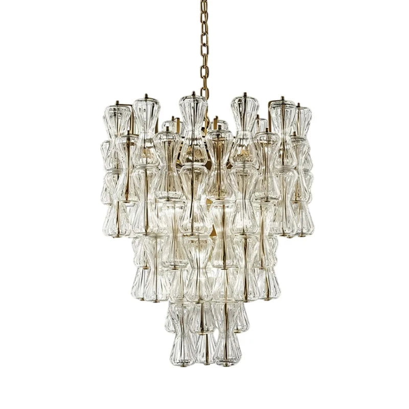 Lustra Murano-inspired Hourglass Glass chandelier, product gallery image 10 of 10