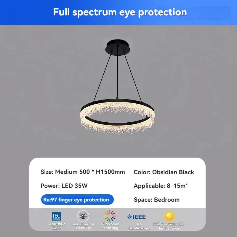 Italian Crystal Round Chandelier ChandeliersLife®