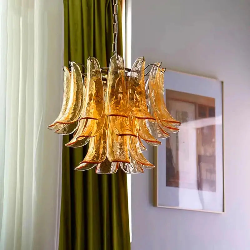 Virello Designer Amber Glass Pendant Light