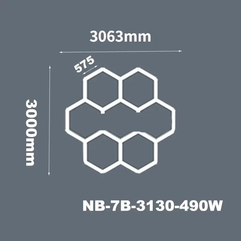 Hexagon Ceiling Light for Car Showroom Workshop ChandeliersLife®