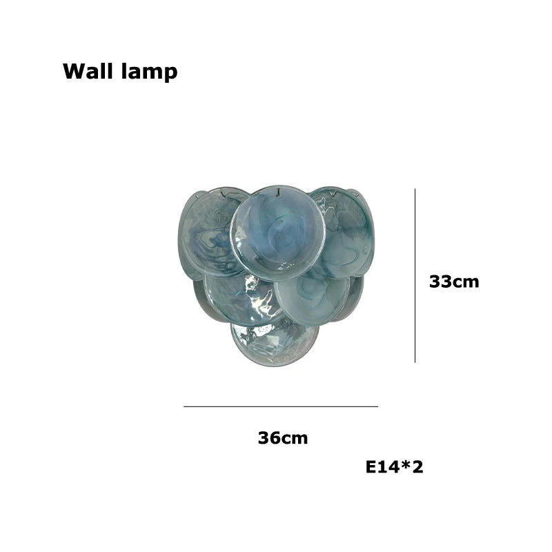 Mirella Murano-inspired Coloured Glass chandelier, product gallery image 13 of 17