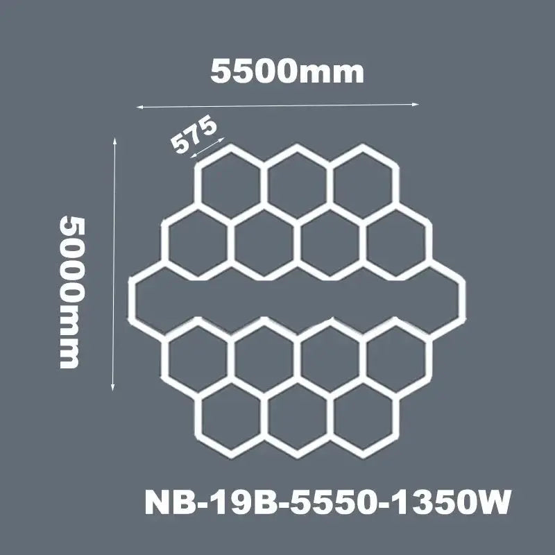 Hexagon Ceiling Light for Car Showroom Workshop ChandeliersLife®