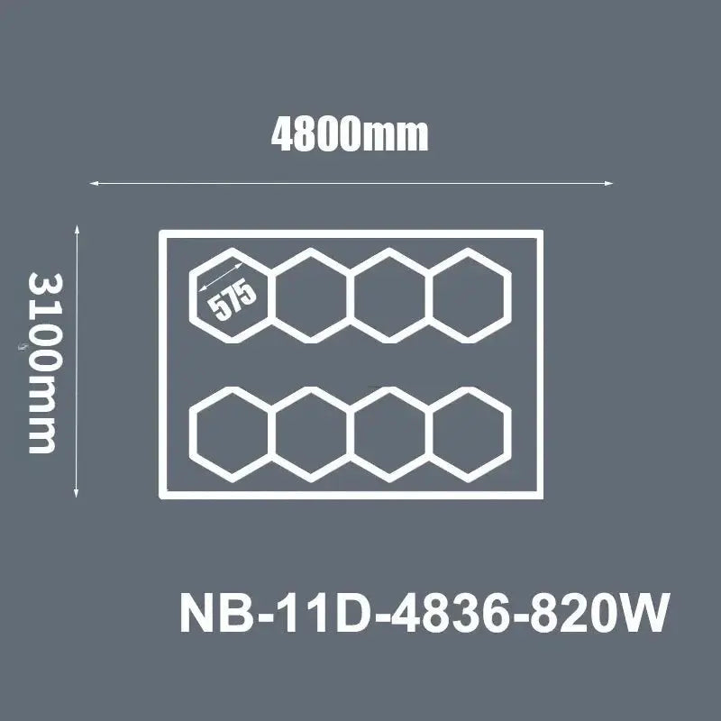 Hexagon Ceiling Light for Car Showroom Workshop ChandeliersLife®