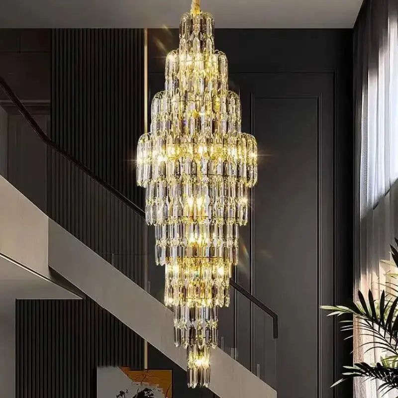 High-end Staircase Long Hanging Chandelier ChandeliersLife®