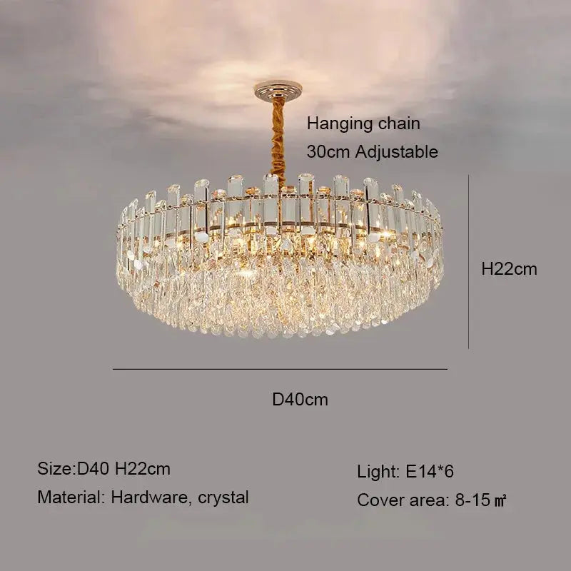 Modern Luxury Crystal E14 Chandeliers