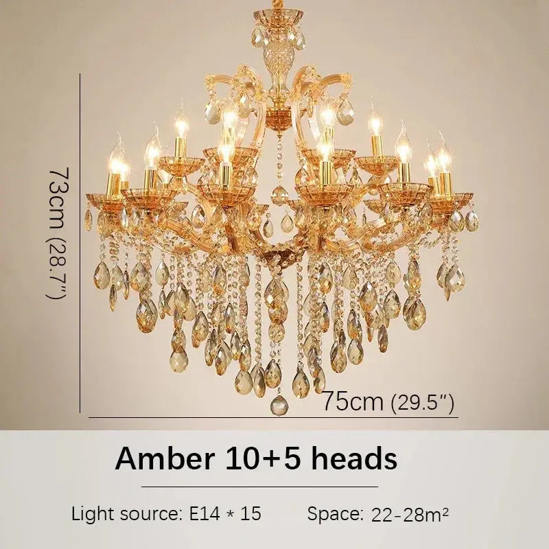Red Luxury Crystal Chandelier