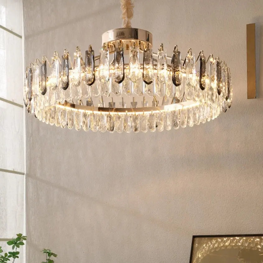 Crystal Modern Gold Lustres ChandeliersLife®