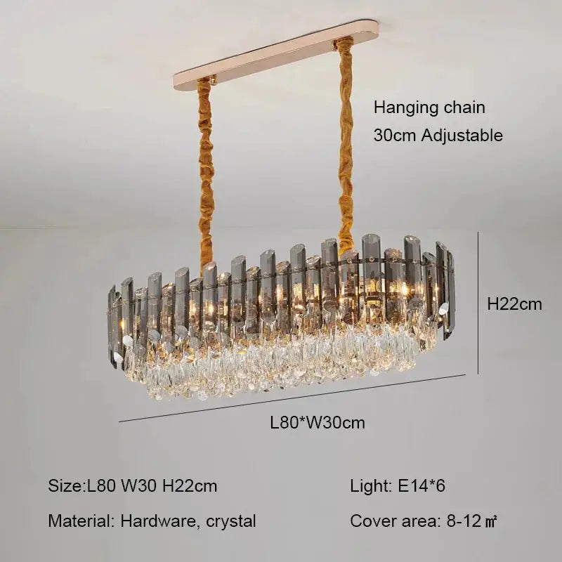 Modern Luxury Crystal E14 Chandeliers
