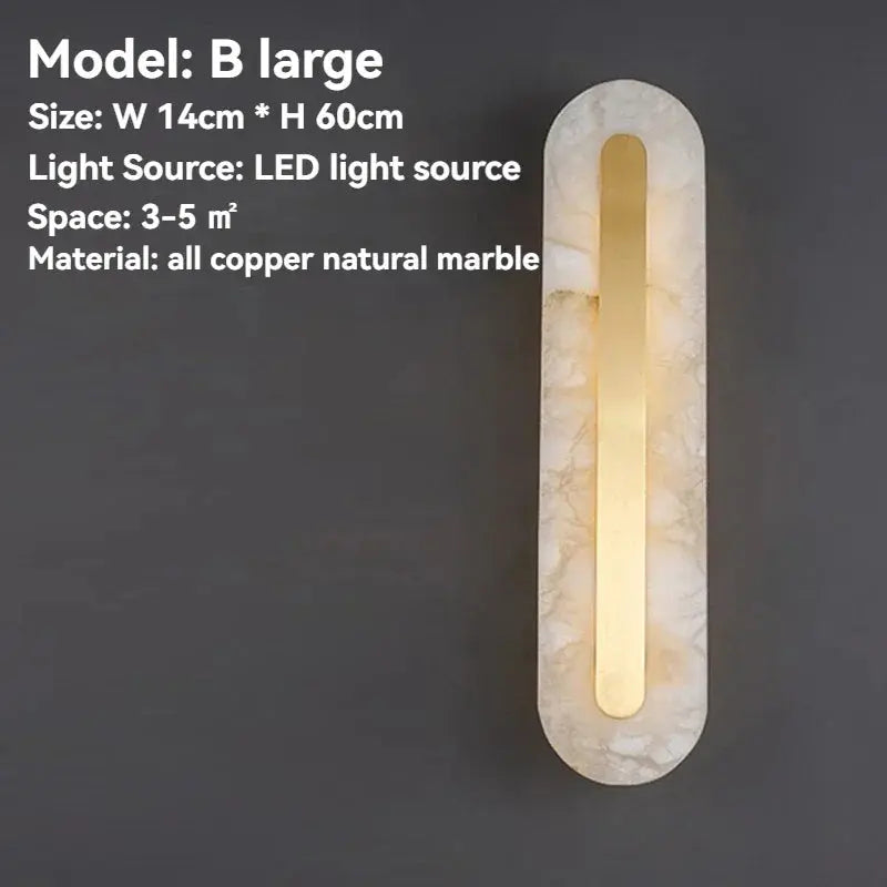 Gold Marble Wall Bedroom Lamp ChandeliersLife®