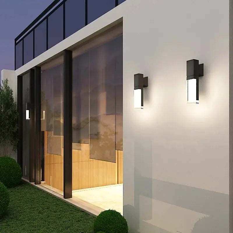Indoor and outdoor terraces, gardens, exterior walls, courtyards, balconies, modern minimalist waterproof LED wall lights ChandeliersLife®