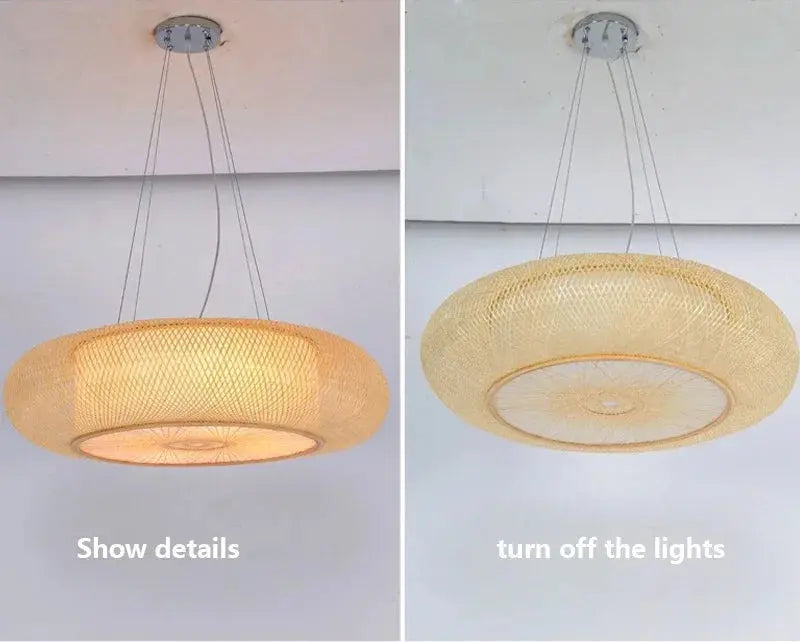 Japanese Bamboo Pendant Lights ChandeliersLife®