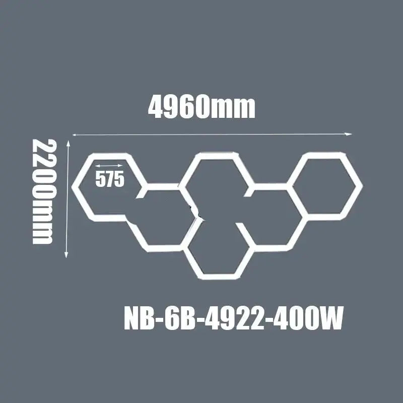 Hexagon Ceiling Light for Car Showroom Workshop ChandeliersLife®