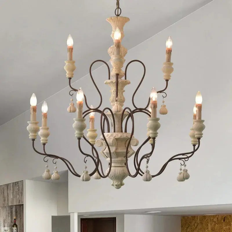Classic Franch Wood Chandelier