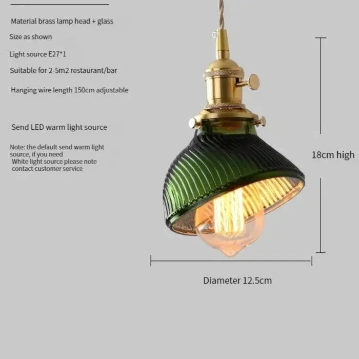 Scandinavian Green Glass Pendant Lights ChandeliersLife®