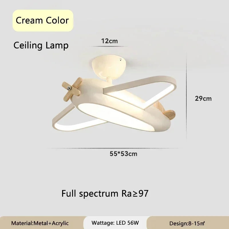 AeroWood Solid Wood Airplane Kids Room Chandelier – alternate product view 11