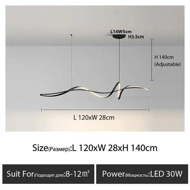 Ribbon Shape Design LED Chandelier ChandeliersLife®