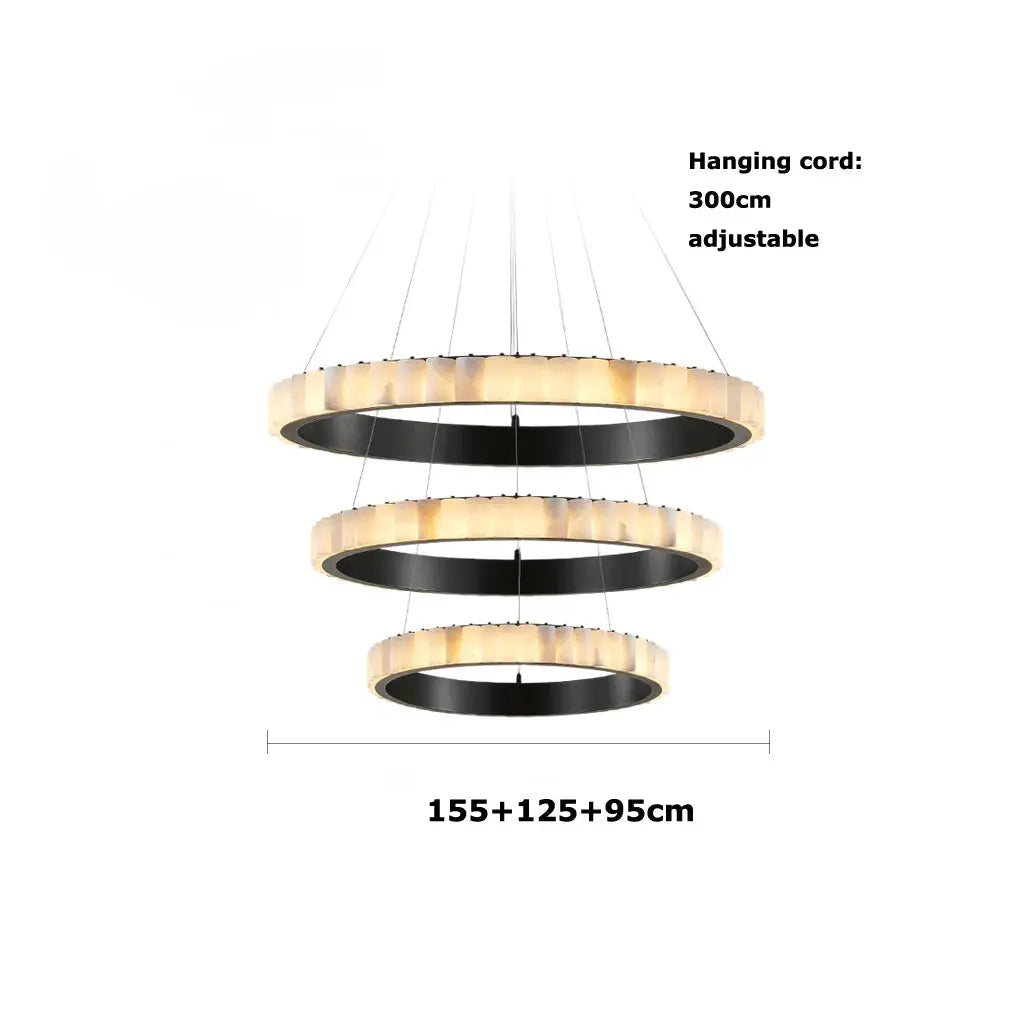 Golden Black Marble Luxury Hanging Lamp ChandeliersLife®