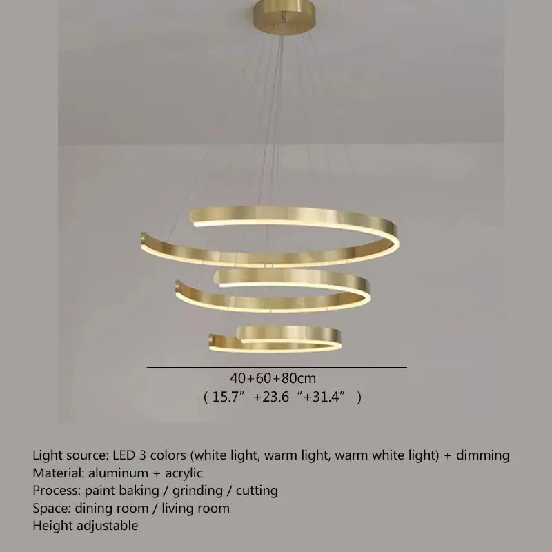 LED Ring Creative Chandelier ChandeliersLife®