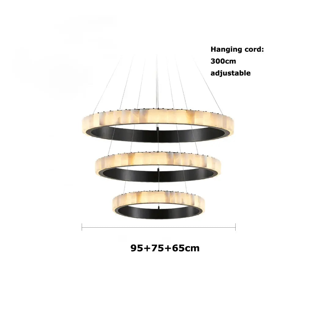 Golden Black Marble Luxury Hanging Lamp ChandeliersLife®